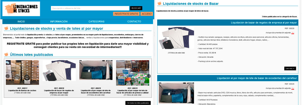 LIQUIDACIONES DE STOCKS